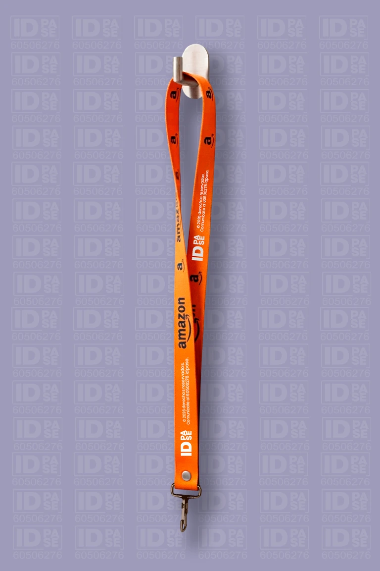 Lanyard o Cinta para Cuello - Modelo Naranja Amazon